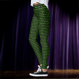 Funny Cyber Code 'AI Generated' oder Custom Slogan Leggings