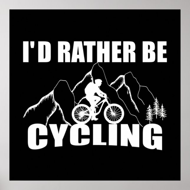 Funny Cycle Zitat Poster (Vorne)