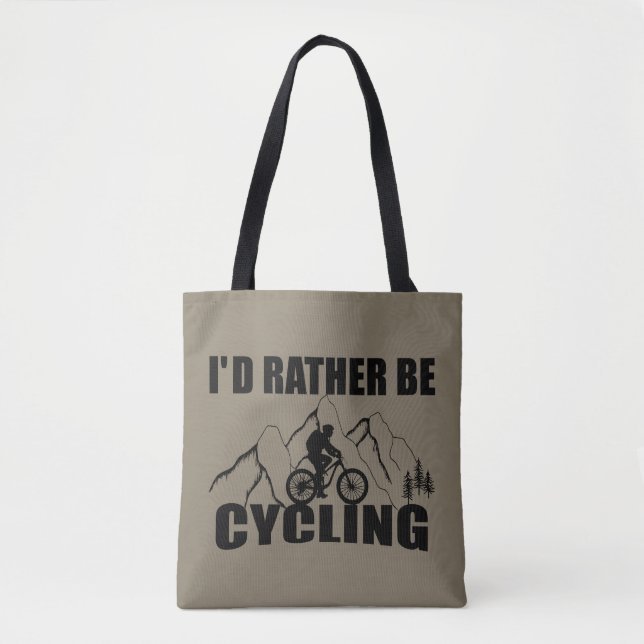 Funny Cycle Zitat Tasche (Vorderseite)