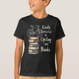 Funny Cycling and Books Lover Zitat T-Shirt
