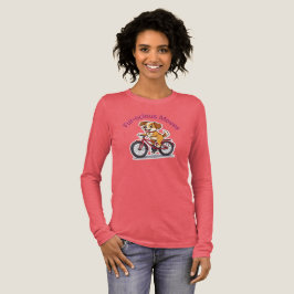 **Funny Cycling Dog – Cute Dog Riding a Bicycle Il Tri-Blend Shirt