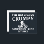 Funny Cycling Quotes Feiertagspostkarte<br><div class="desc">Genießen Sie ein Fahrrad mit diesem lustigen Fahrradangebot mit phantastischer Typografie und Schriftart-Schrift. Es ist perfekt für jeden Radfahrer und kann als Geburtstag- oder Weihnachtsgeschenk an Ihren besten Freund, Verwandten, Freund oder eine Freundin, die auch Lieben Radfahren inspirierenden Zitaten! Dieses Design passt zum Internationalen Fahrradtag und dem Weltradtag am 3....</div>