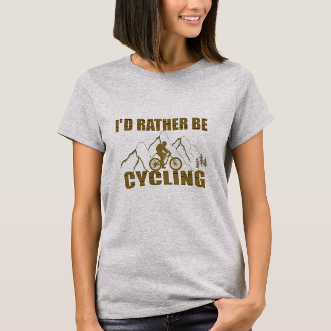 Funny Cycling Quotes T-Shirt (Vorderseite)