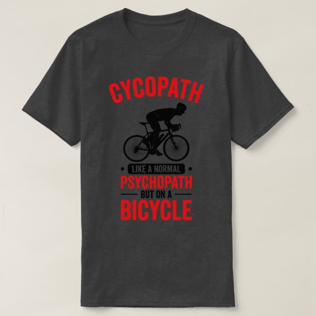 Funny Cycling Riders Cyclist Bicycle Mountain Cycl T-Shirt (Design vorne)