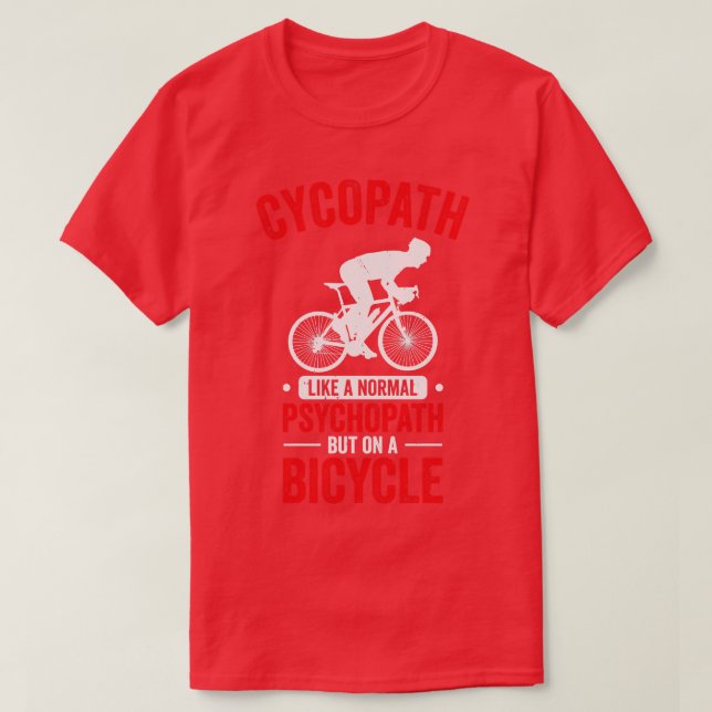 Funny Cycling Riders Cyclist Bicycle Mountain Cycl T-Shirt (Design vorne)