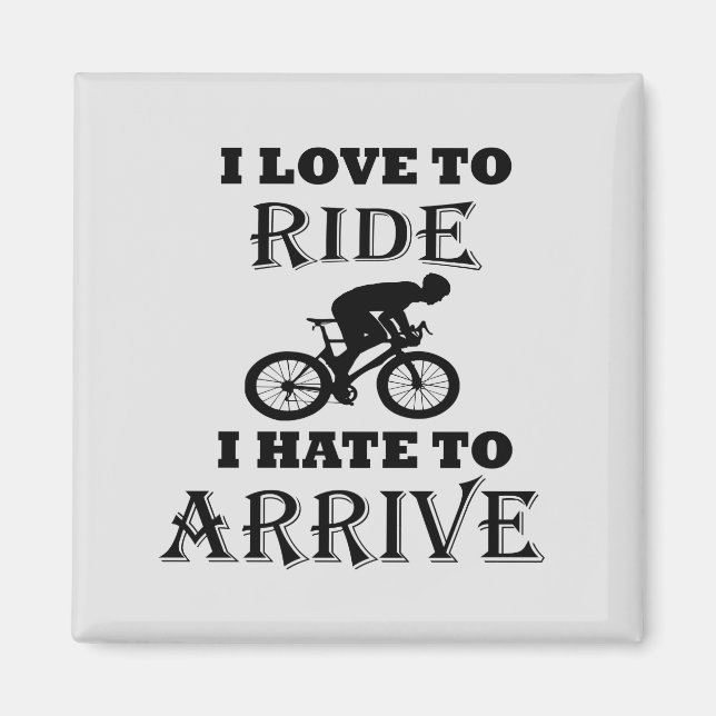 Funny Cycling Sprichwort Magnet (Vorne)