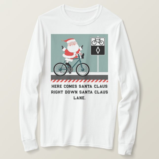 Funny Cycling Weihnachts-T - Shirt (Design vorne)
