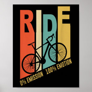 Funny Cyclist Bicycle Gift Umwelt Schutz Poster