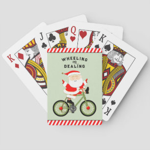 Funny Cyclist Weihnachten Spielkarten