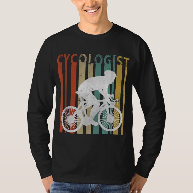 Funny Cycologist Cyclist Road Bike Novelty Bicycle T-Shirt (Vorderseite)