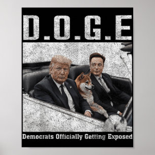Funny D.o.g.e Doge Demokraten offiziell bekommen E Poster