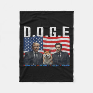 Funny D.o.g.e Doge Demokraten offiziell bekommen Fleecedecke