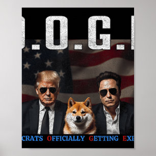 Funny D.o.g.e Doge Demokraten offiziell bekommen Poster