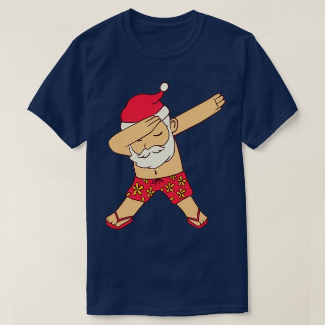 Funny Dab Dance Xmas Geschenk Sommer Dabbing Hawai T-Shirt (Design vorne)