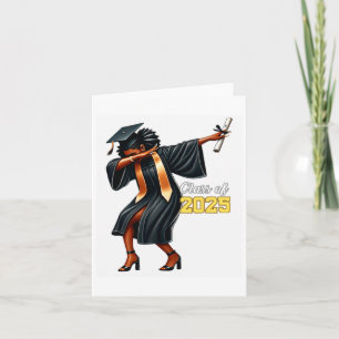 Funny Dabbing Abschluss Grad Cl von 2025 Frauen Gi Karte
