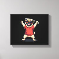 Funny Dabbing Dab Mops Hunde Tiere Tanz Tier Welpe