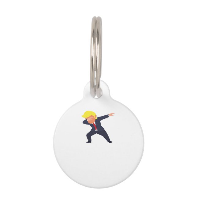 Funny Dabbing Design Classic Haustiermarke (Vorderseite)