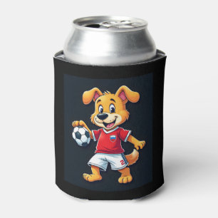 Funny Dabbing Dog Russland Fußball Jersey Russisch Dosenkühler