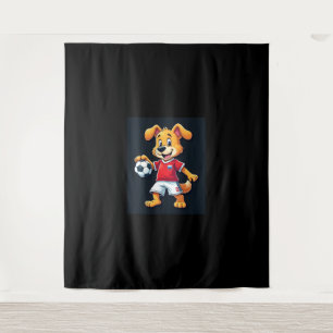 Funny Dabbing Dog Russland Fußball Jersey Russisch Wandteppich