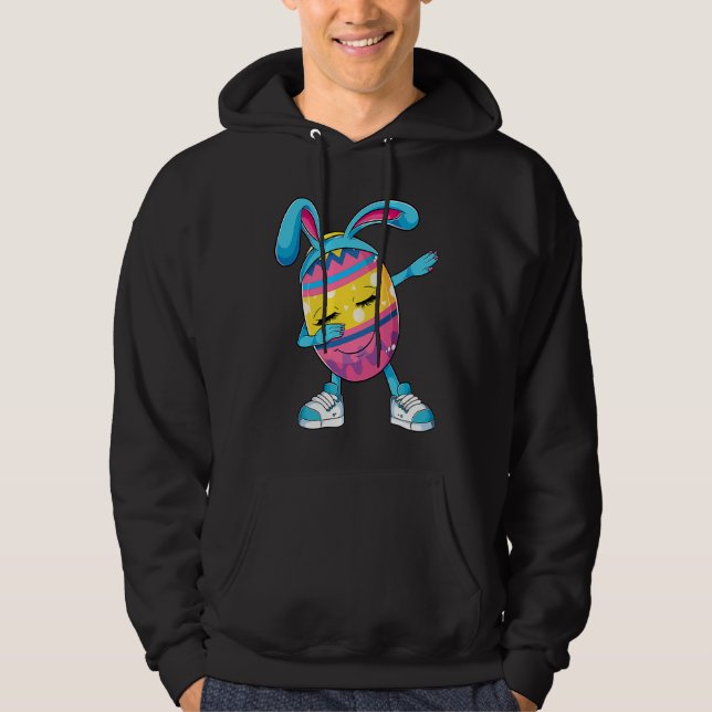 Funny Dabbing Easter Egg Apparel Bunny Easter Day  Hoodie (Vorderseite)