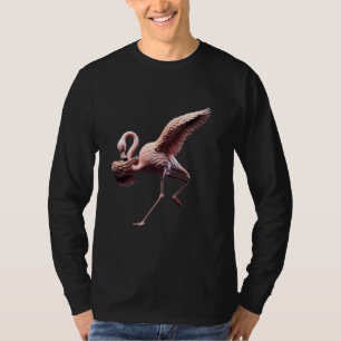 Funny Dabbing Flamingo Cool Dab Fun Animal Lover D T-Shirt