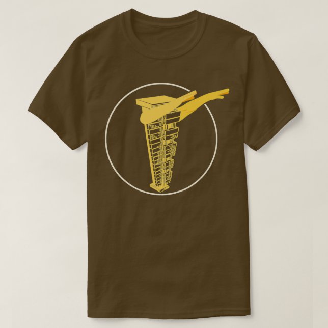 Funny Dabbing Glockenspiel Schlagzeug Spieler Musi T-Shirt (Design vorne)