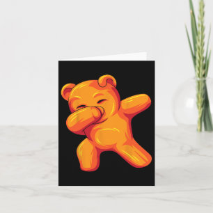 Funny Dabbing Gummy Bären tanzen Gummy Bären Birth Karte
