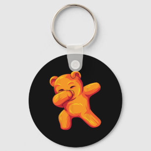 Funny Dabbing Gummy Bären tanzen Gummy Bären Birth Schlüsselanhänger