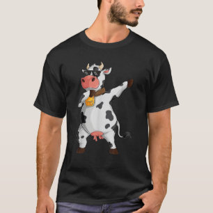 Funny Dabbing Kuh Liebhaber Landwirtschaft Kuh Mäd T-Shirt