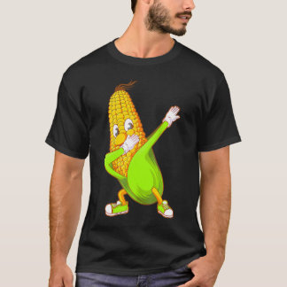 Funny Dabbing Mais Niedlich Dancing Bauern.png T-Shirt