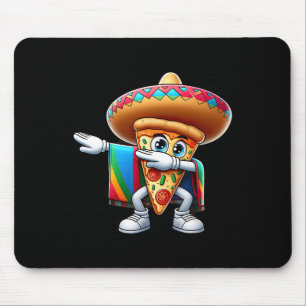 Funny Dabbing Mexikos Pizza Dance Food Lover Gradu Mousepad