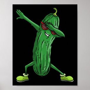 Funny Dabbing Niedliches Darbietungspapier Poster