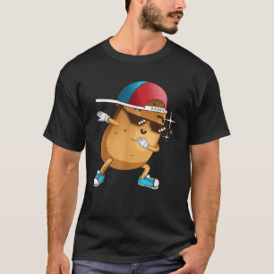 Funny Dabbing Potato Geschenk Coole Tanzvorführung T-Shirt