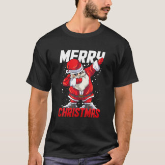 Funny Dabbing Santa Claus Xmas Kinder Geschenk Mer T-Shirt