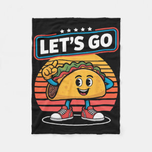 Funny Dabbing Taco Lass uns Trump Chickens Retro S Fleecedecke