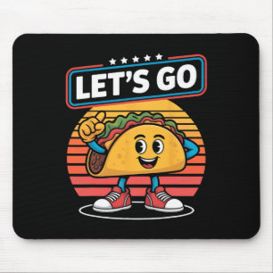 Funny Dabbing Taco Lass uns Trump Chickens Retro S Mousepad