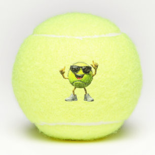 Funny Dabbing Tennis Ball Sportler