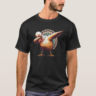 Funny Dabbing Türkei Erntedank Day Pilgris Boys T-Shirt