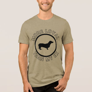 Funny dachshund dog Tri-Blend shirt