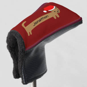 Funny Dackel Burgundy Red Niedlich Golf Headcover