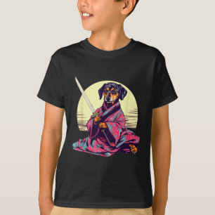 Funny Dackel Dackel Hund Japanisch Tattoo Ukiyoe T-Shirt