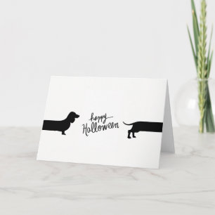 Funny Dackel Halloween Karte