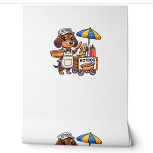 Funny Dackel Hund Dackel Wurst Hotdog Sandwich Tapete