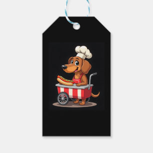 Funny Dackel Hund Hotdog Sandwich Würstchen Wurst Geschenkanhänger
