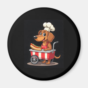 Funny Dackel Hund Hotdog Sandwich Würstchen Wurst Magnet