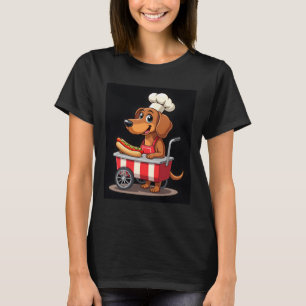 Funny Dackel Hund Hotdog Sandwich Würstchen Wurst T-Shirt