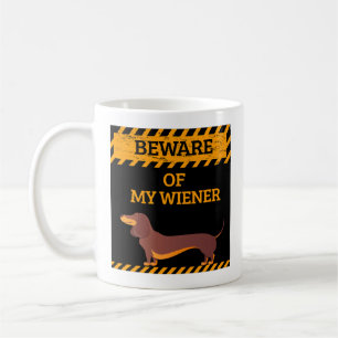 Funny Dackel Hund Lover Vorsicht vor meiner Dackel Kaffeetasse