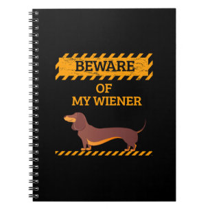 Funny Dackel Hund Lover Vorsicht vor meiner Dackel Notizblock