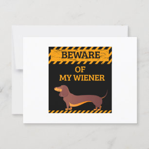 Funny Dackel Hund Lover Vorsicht vor meiner Dackel Postkarte