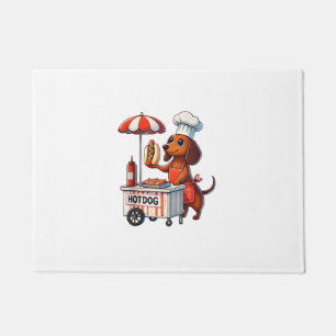 Funny Dackel Hund Würstchen Wurst Hotdog Sandwich Fußmatte
